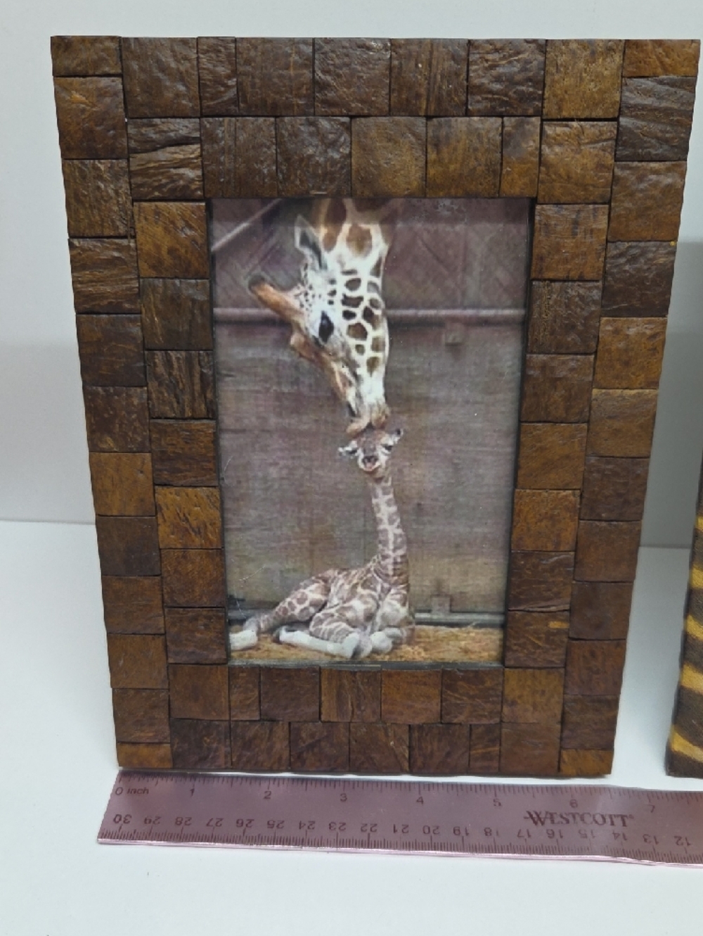 Giraffe Pattern Decorative Photo Frame  + Brown/Tan Photo Frame - Picture 2 of 14